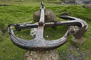 Images Dated 11th June 2013: Anchor of the ship SS Principia, sunk in 1895, Soltuvik, Sandoy, Faroe Islands, Denmark