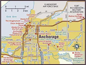 Anchorage, Alaska area map