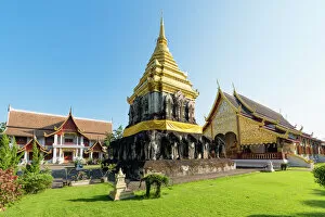Landmark Collection: Ancian temple in Chiang Mai, Thailand