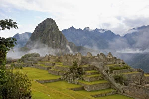 ancient, architecture, crumbling, day, fog, historic, historical, machu picchu, misty