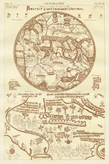 Images Dated 1st October 2017: Ancient Borgia map 1884