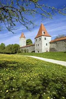 Images Dated 25th April 2009: Ancient city wall, Berching, Upper Palatinate, Bavaria, Germany, Europe