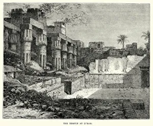 Images Dated 4th August 2015: Ancient Egypt - Temple at Luxor