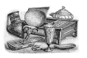 Paint Prints: Ancient Egyptian boxes and pottery