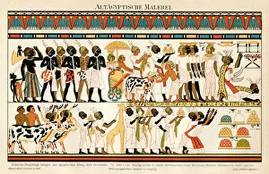 Images Dated 27th March 2017: Ancient Egyptian Chromolithograph 1895