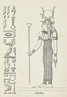 Ancient Egyptian Gods and Goddesses Gallery: Ancient egyptian hieroglyph of goddess Hathor