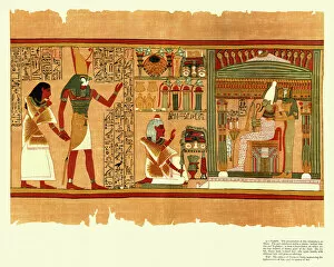 Ancient History Collection: Ancient Egyptian Papyrus of Ani - Book of the Dead