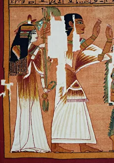 Ancient Egypt Collection: Ancient Egyptian Papyrus, Ani and his wife