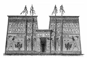 North Africa Collection: Ancient Egyptian Temple in Edfu