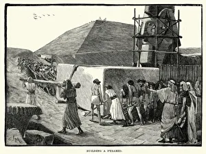 Images Dated 21st July 2015: Ancient Egyptians building a Pyramid
