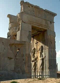 Images Dated 16th February 2007: Ancient entrance gate into old Iranian capital of Persepolis
