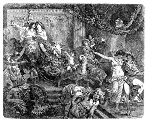 Senior Men Prints: Ancient Greece : Voluptuous Feast - Bacchanals