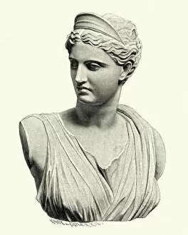 Images Dated 11th July 2018: Ancient Greek Mythology, Artemis, goddess of the hunt