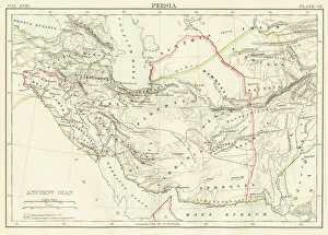 Iran Collection: Ancient Iran map 1885