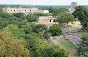Ancient Mayan City of Uxmal, Surrounded by Forest