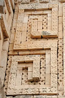 Uxmal Prints: Ancient Mayan Elaborate Building Facade, Uxmal