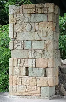 Ancient Mayan Stone Sculpture, Copan