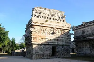 Ancient Mayan Temple Buildings, Chichen Itza