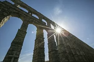 Images Dated 3rd September 2016: Ancient Roman Aqueducts of Segovia