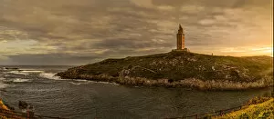 Images Dated 8th December 2016: The ancient Roman lighthouse of tower of Hercules