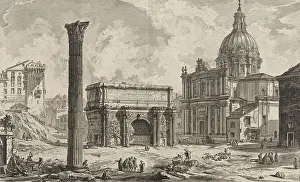 Archeological Prints: Ancient Rome, Arco di Settimio Severo