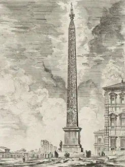 Basilicas Prints: Ancient Rome, The Lateran Obelisk is an Egyptian obelisk in Rome
