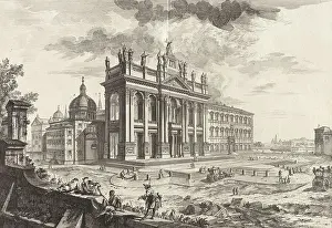 Illustrations Prints: Ancient Rome, View of the Basilica of St John Lateran