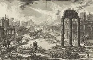 Archeological Prints: Ancient Rome, View of Campo Vaccino