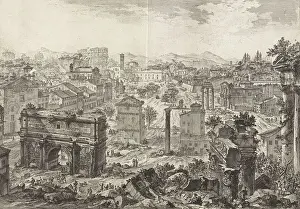 Archeological Prints: Ancient Rome, view of Campo Vaccino, c