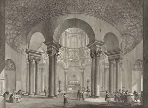 Chiesa Prints: Ancient Rome, View of the interior of the tomb of St Constantia built by Constantine the Great