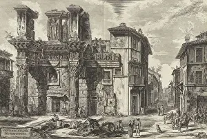 Forum Prints: Ancient Rome, View of the Remains of the Forum of Nerva