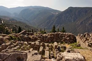 Images Dated 17th July 2015: Ancient ruins in Delphi, Greece
