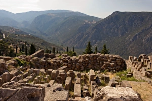 Images Dated 17th July 2015: Ancient ruins in Delphi, Greece