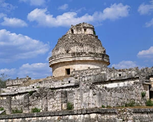 Ancient structure in Pre-Hispanic City of Chichen-Itza in Mexico