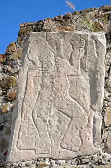 Zapotec Prints: Ancient Zapotec Bas-Relief Sculpture, Mexico