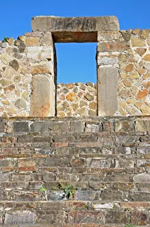 Monte Alban Prints: Ancient Zapotec Platform Steps and Archway