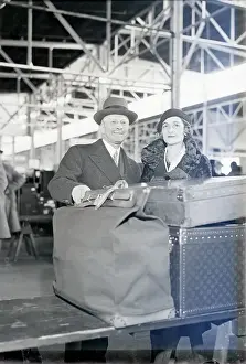 Andre and Mrs. Citroen Arrive on Ship