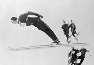 Andreas Dascher Performing a Ski Jump