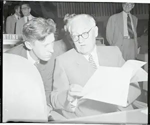 Andrei Vishinsky Speaking to a Colleague
