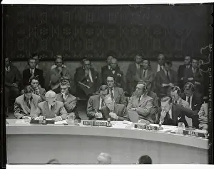 Andrei Vishinsky Speaking to Delegates of the United Nations