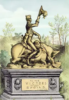 Keystone Prints: Andrew Jackson Riding Pig