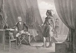 Andrew Jackson and William Weatherford Conversing