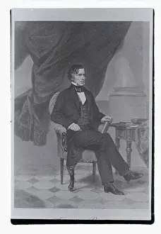 Andrew Johnson Seated In A Chair