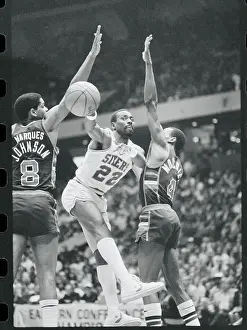Andrew Toney and Marques Johnson with Sidney Moncrief Playing Basketball