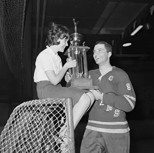 Andy Bathgate Receiving Trophy