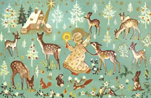 Angel With Forest Animals