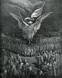 Gustave Dore (1832-1883) Gallery: Angel of Victory and the First Crusaders