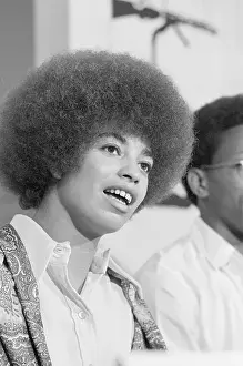 Afro Prints: Angela Davis at Press Conference