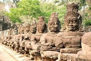 Images Dated 6th March 2016: Angkor Thom South Gate, Cambodia