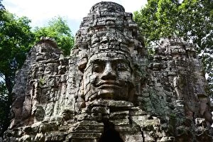 Images Dated 23rd December 2015: Angkor Thom West gate, Siem Reap, Cambodia
